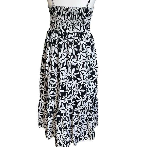 J.Crew Tie Front Cutout Smocked Back Dress Size 4 - Picture 11 of 17